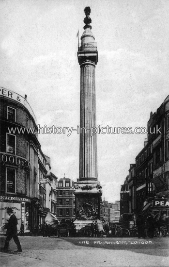 The Monument, London, c.1910.